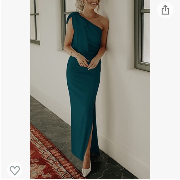 PRETTYGARDEN One Shoulder Maxi Dress with Slit - Picture 2 of 7